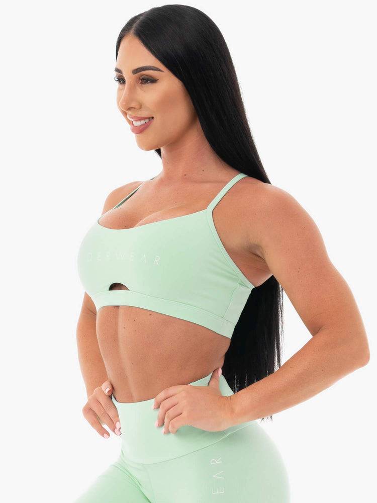 Women's Ryderwear Women Sports Bra Staples Sports Bra Mint | NZ2325QZ