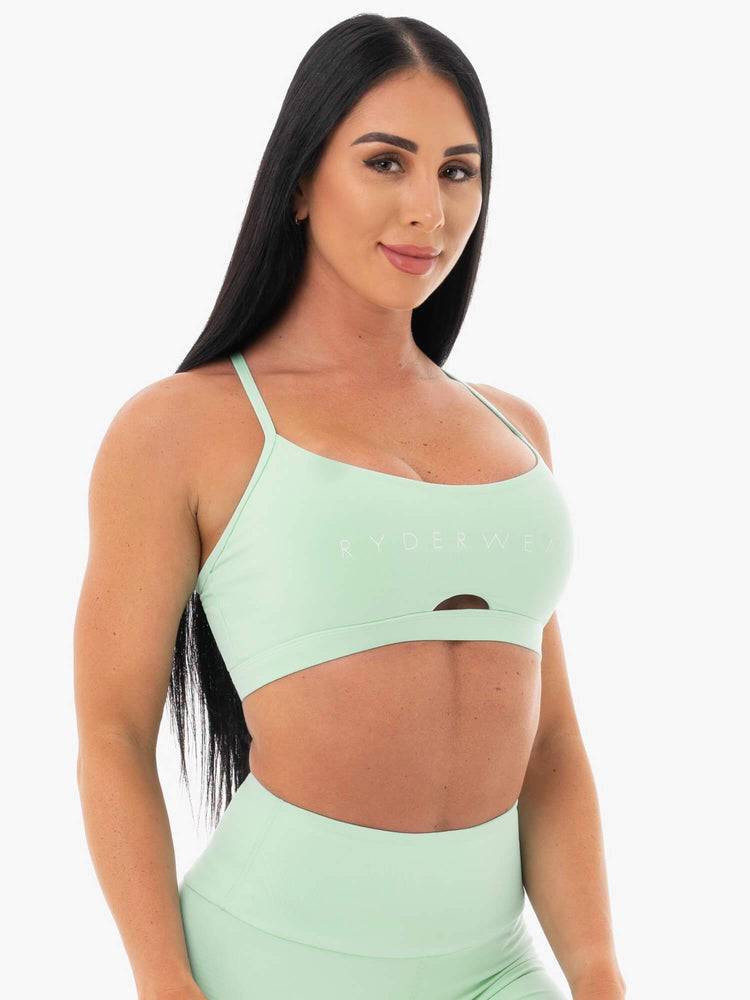 Women's Ryderwear Women Sports Bra Staples Sports Bra Mint | NZ2325QZ