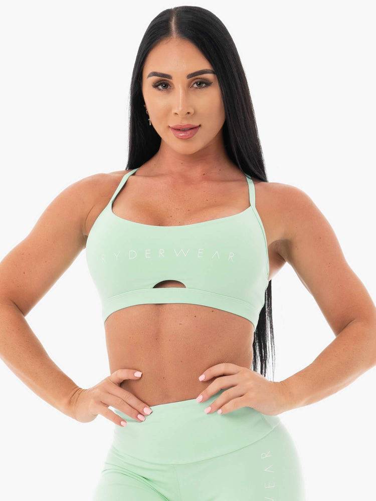 Women\'s Ryderwear Women Sports Bra Staples Sports Bra Mint | NZ2325QZ