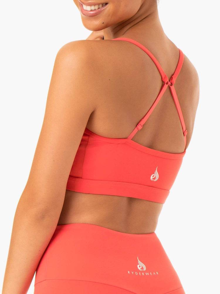 Women's Ryderwear Women Sports Bra Staples Sports Bra Coral | NZ2370IS