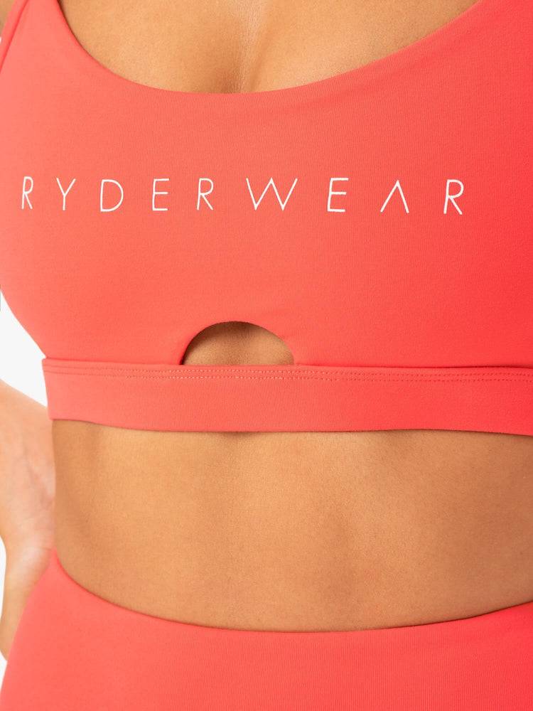 Women's Ryderwear Women Sports Bra Staples Sports Bra Coral | NZ2370IS