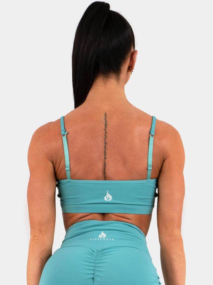 Women's Ryderwear Women Sports Bra Staples Sports Bra Teal | NZ2522SO