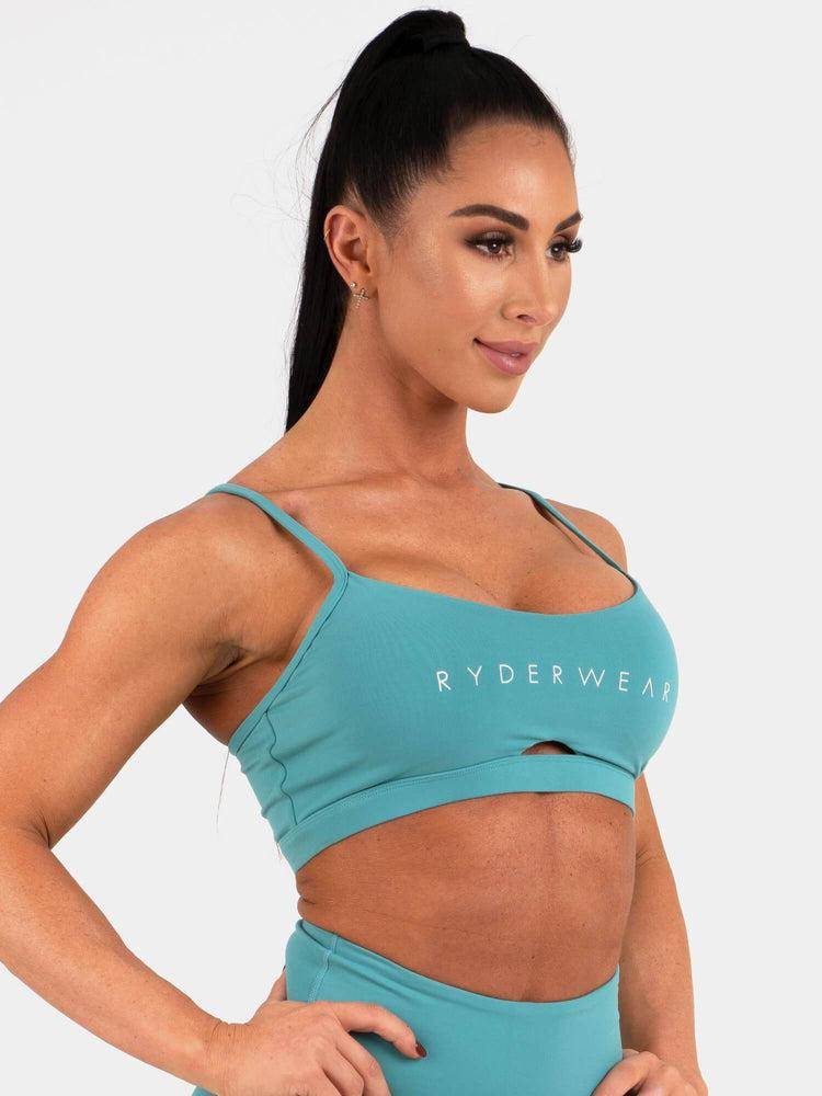 Women's Ryderwear Women Sports Bra Staples Sports Bra Teal | NZ2522SO