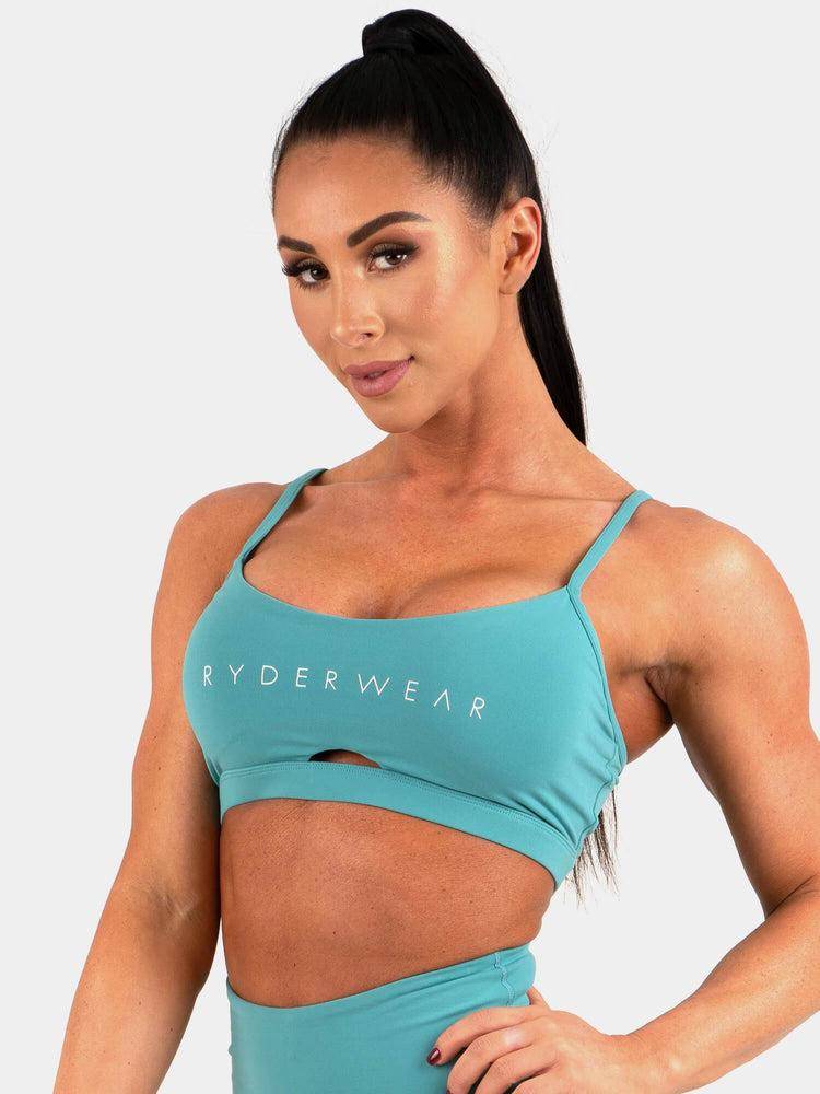 Women's Ryderwear Women Sports Bra Staples Sports Bra Teal | NZ2522SO