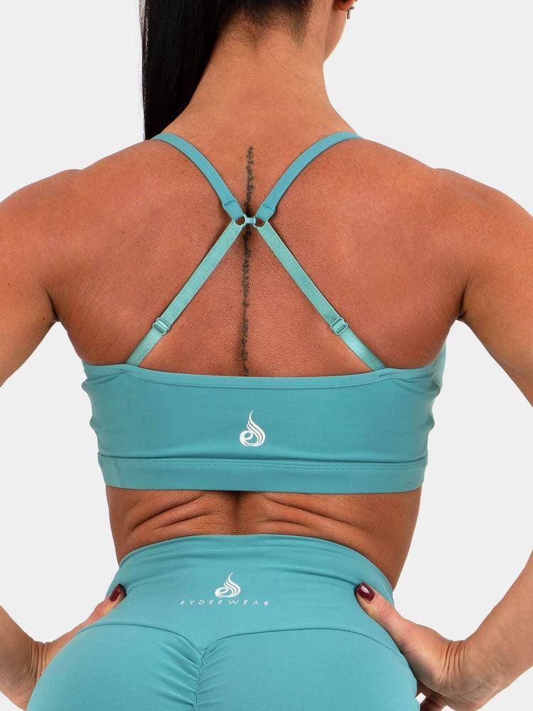 Women's Ryderwear Women Sports Bra Staples Sports Bra Teal | NZ2522SO