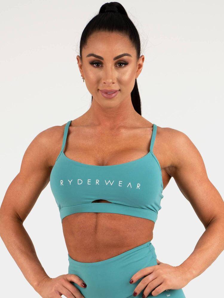 Women\'s Ryderwear Women Sports Bra Staples Sports Bra Teal | NZ2522SO