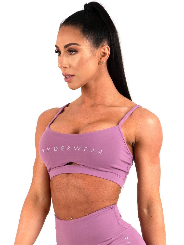 Women's Ryderwear Women Sports Bra Staples Sports Bra Purple | NZ2525OR