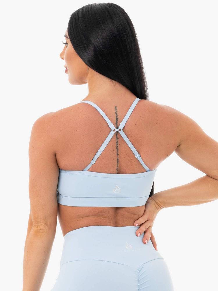 Women's Ryderwear Women Sports Bra Staples Sports Bra Sky Blue | NZ2550PQ