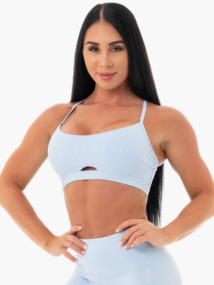 Women's Ryderwear Women Sports Bra Staples Sports Bra Sky Blue | NZ2550PQ