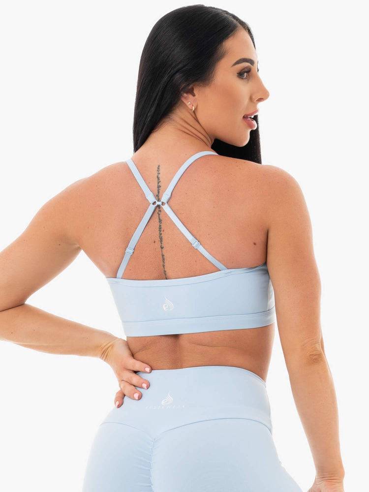 Women's Ryderwear Women Sports Bra Staples Sports Bra Sky Blue | NZ2550PQ