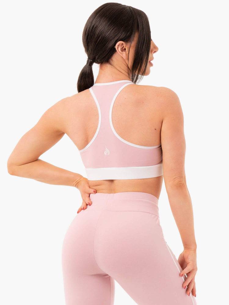 Women's Ryderwear Women Sports Bra Track Sports Bra Pink | NZ2478RW