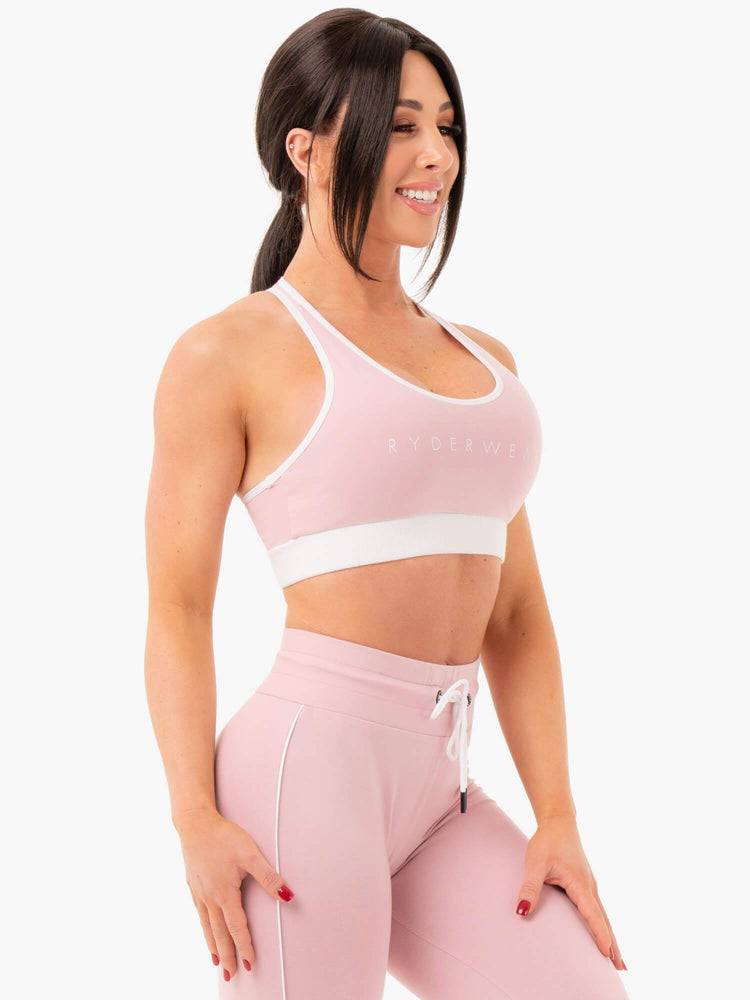 Women's Ryderwear Women Sports Bra Track Sports Bra Pink | NZ2478RW