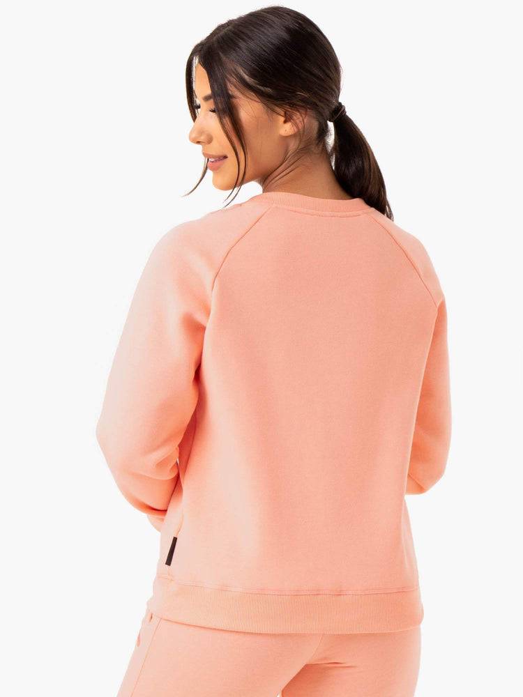 Women's Ryderwear Women Sweaters Adapt Boyfriend Sweaters Peach | NZ2588BC