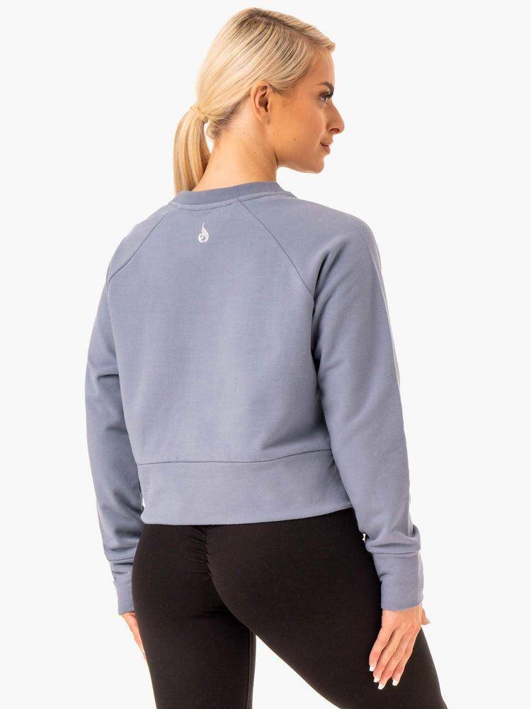 Women's Ryderwear Women Sweaters Motion Sweaters Steel Grey | NZ2593LH