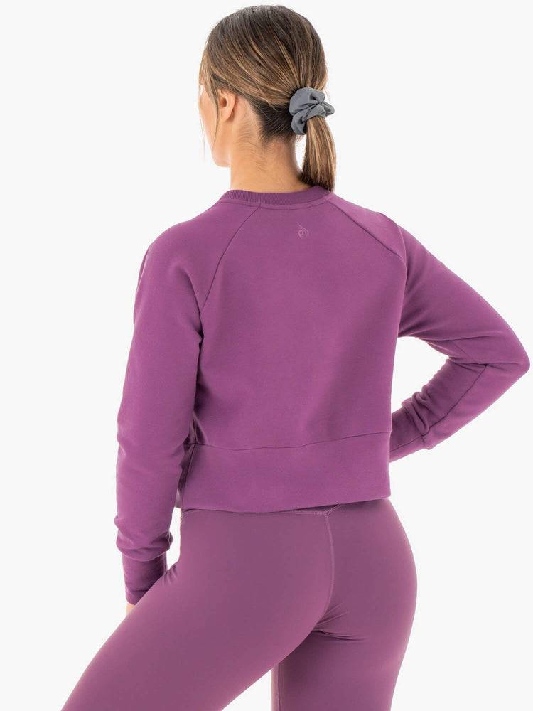 Women's Ryderwear Women Sweaters Motion Sweaters Purple | NZ2614BC