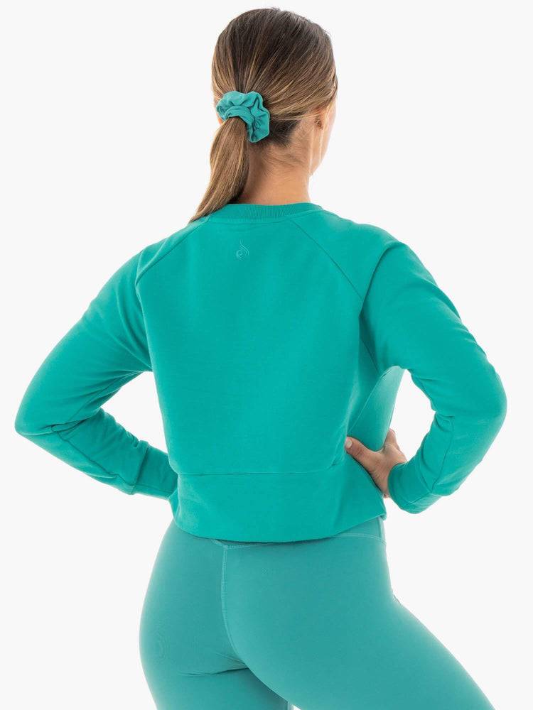 Women's Ryderwear Women Sweaters Motion Sweaters Teal | NZ2617XF