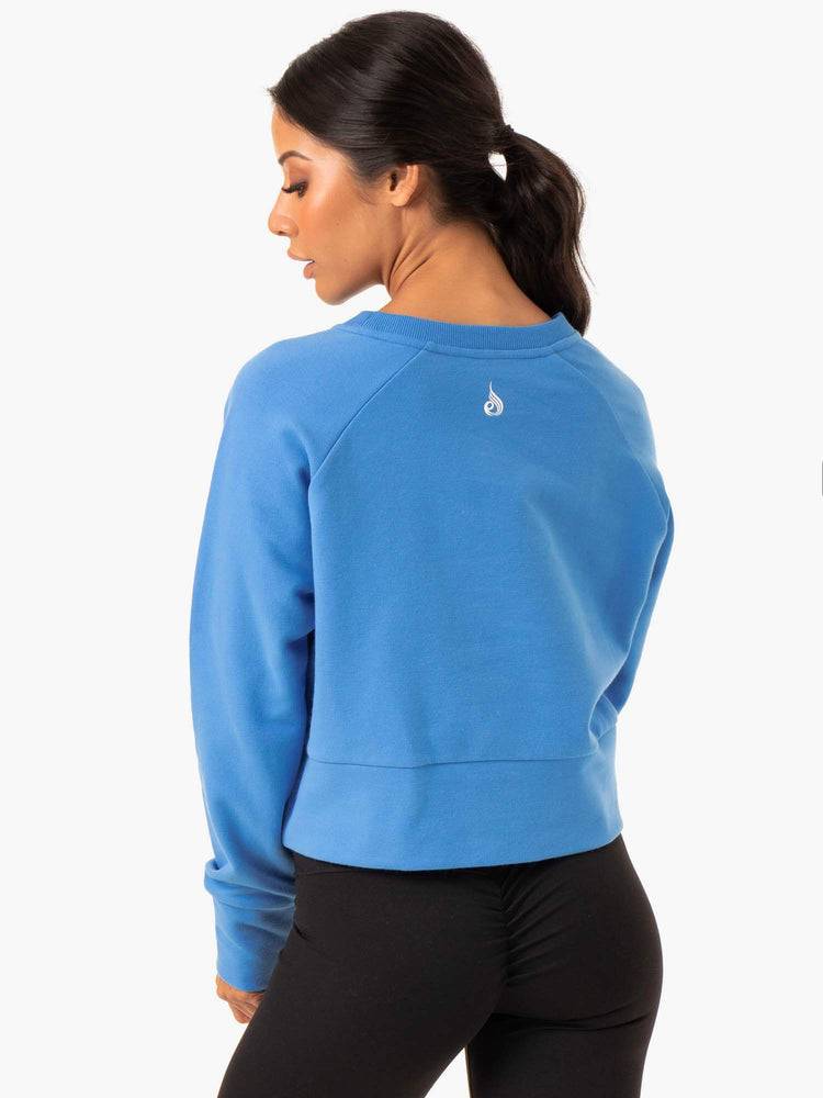 Women's Ryderwear Women Sweaters Motion Sweaters Blue | NZ2635RW