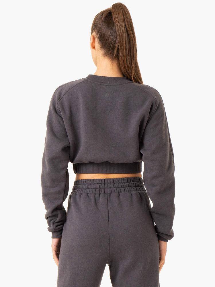 Women's Ryderwear Women Sweaters Sideline Sweaters Charcoal | NZ2646AP