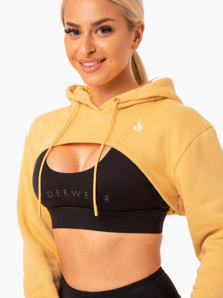 Women's Ryderwear Women Sweaters Staples Super Crop Sweaters Mango | NZ2587NB