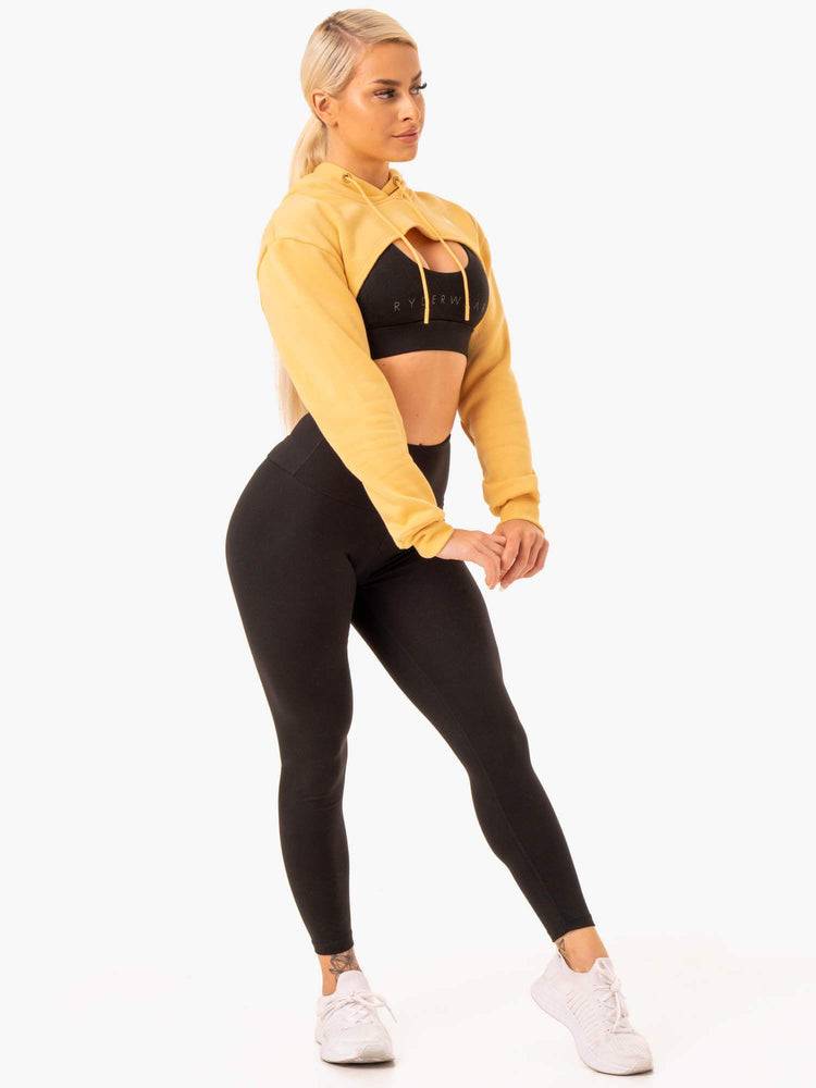 Women's Ryderwear Women Sweaters Staples Super Crop Sweaters Mango | NZ2587NB