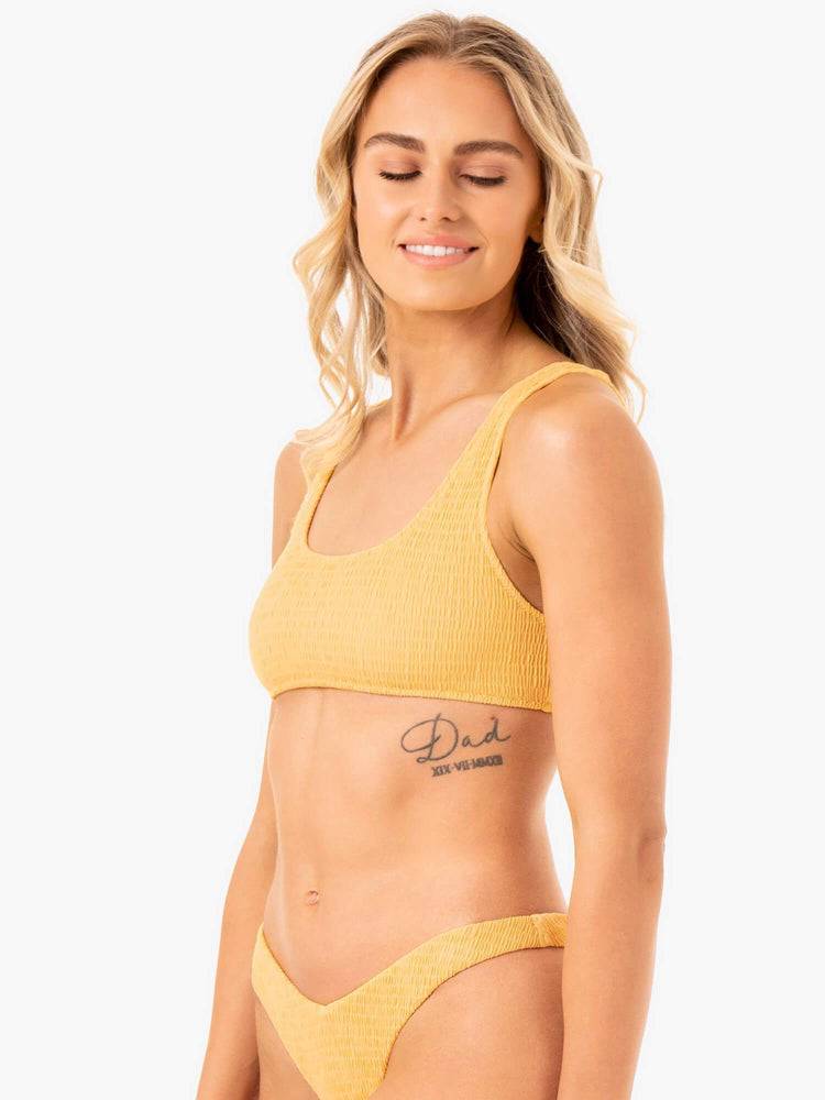 Women's Ryderwear Women Swimwear Paradise Scoop Bikini Top Swimwear Mango | NZ2663ZG