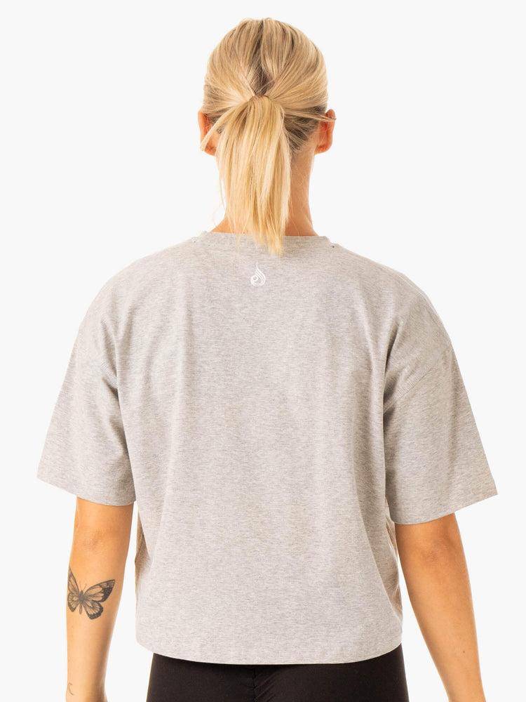 Women's Ryderwear Women T Shirts Edit T Shirts Grey Marl | NZ2758CE