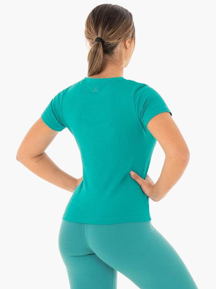 Women's Ryderwear Women T Shirts Motion T Shirts Teal | NZ2689ZG