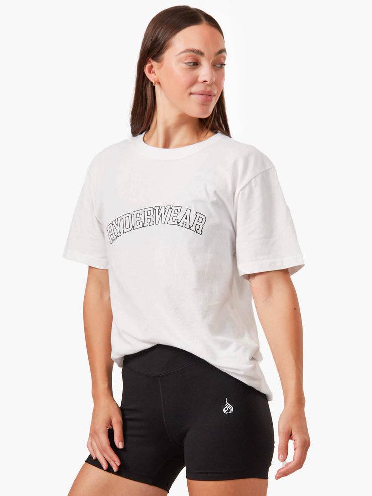 Women's Ryderwear Women T Shirts Oversized T Shirts White | NZ2741DN