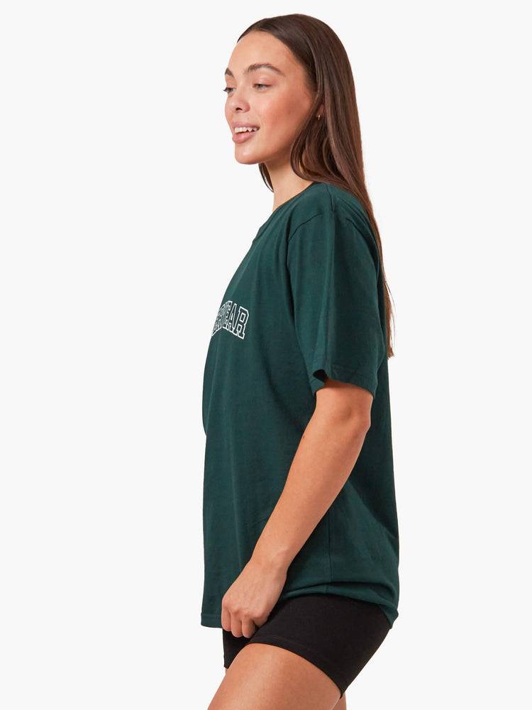 Women's Ryderwear Women T Shirts Oversized T Shirts Bottle Green | NZ2742SO