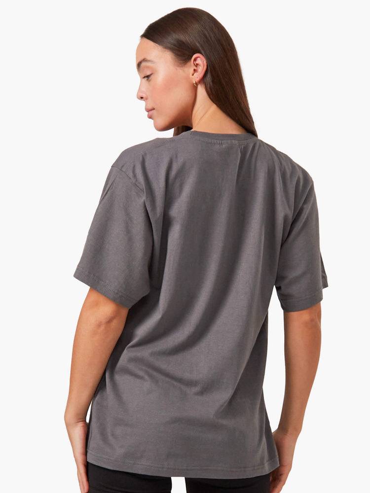 Women's Ryderwear Women T Shirts Oversized T Shirts Charcoal | NZ2743AP