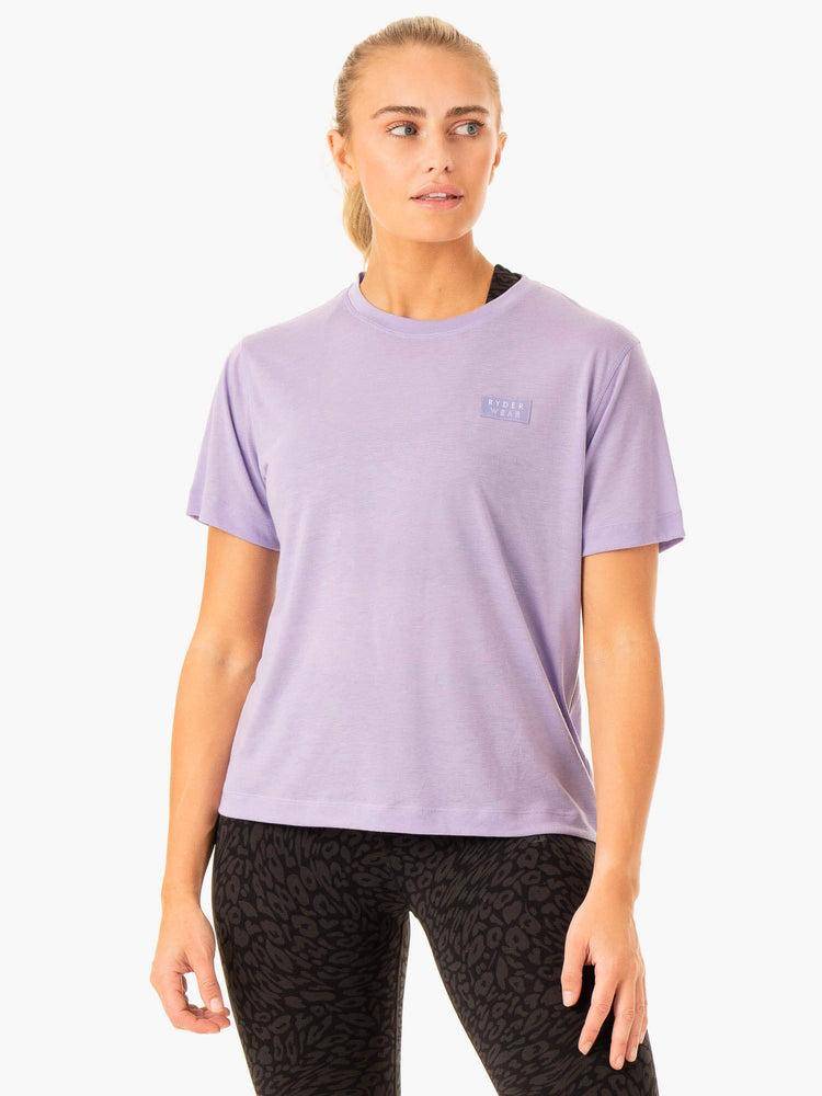 Women's Ryderwear Women T Shirts Rotation T Shirts Iris | NZ2768DN