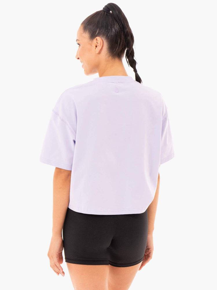 Women's Ryderwear Women T Shirts Studio T Shirts Purple | NZ2701OR