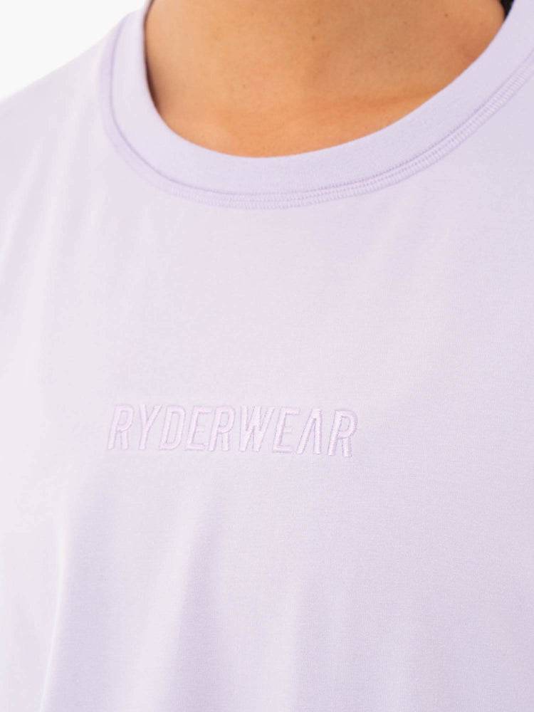 Women's Ryderwear Women T Shirts Studio T Shirts Purple | NZ2701OR