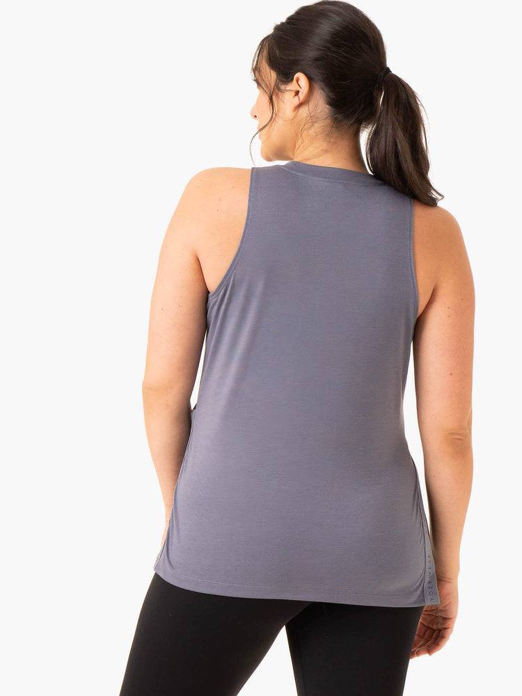 Women's Ryderwear Women Tanks Active Bump Tanks Steel Blue | NZ2806LH