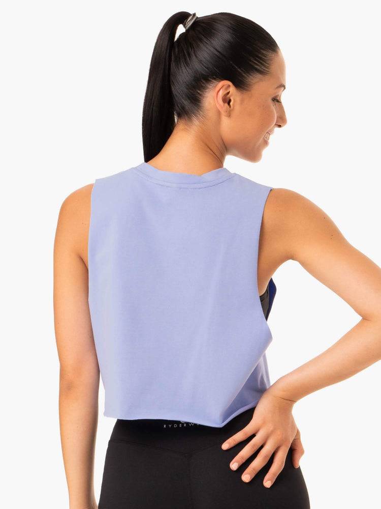 Women's Ryderwear Women Tanks Base Muscle Tanks Purple | NZ2983AP