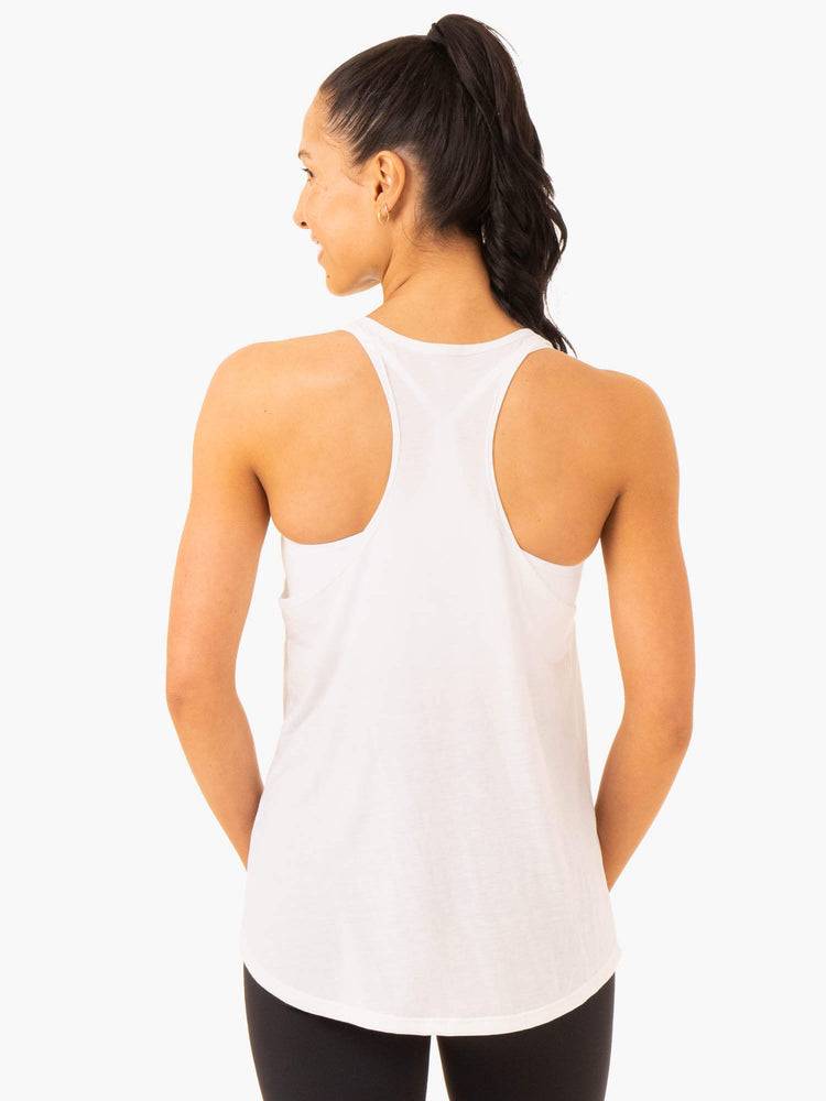 Women's Ryderwear Women Tanks Elevate Singlet Tanks White | NZ2880HK