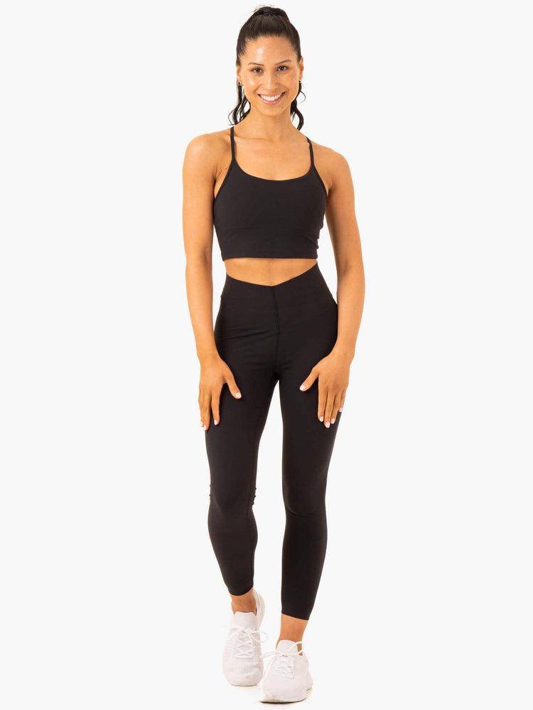 Women's Ryderwear Women Tanks Embody Compression Bra Tanks Black | NZ2859AP