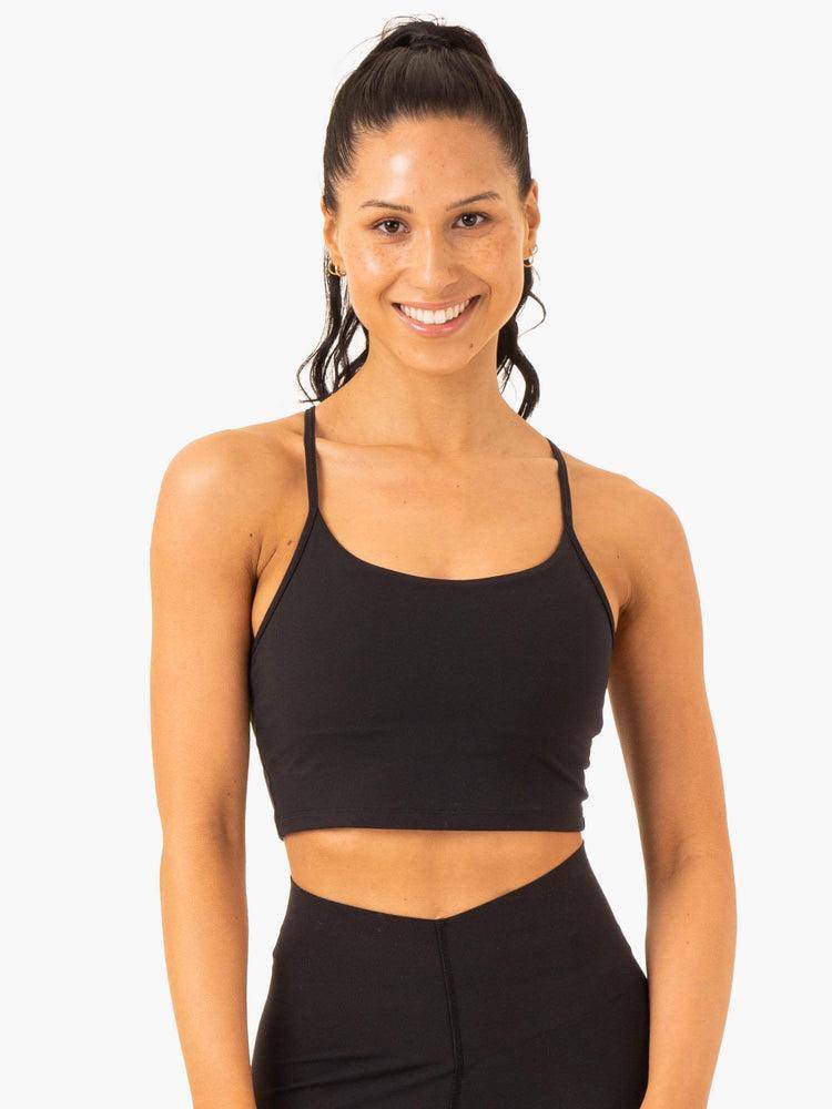 Women\'s Ryderwear Women Tanks Embody Compression Bra Tanks Black | NZ2859AP