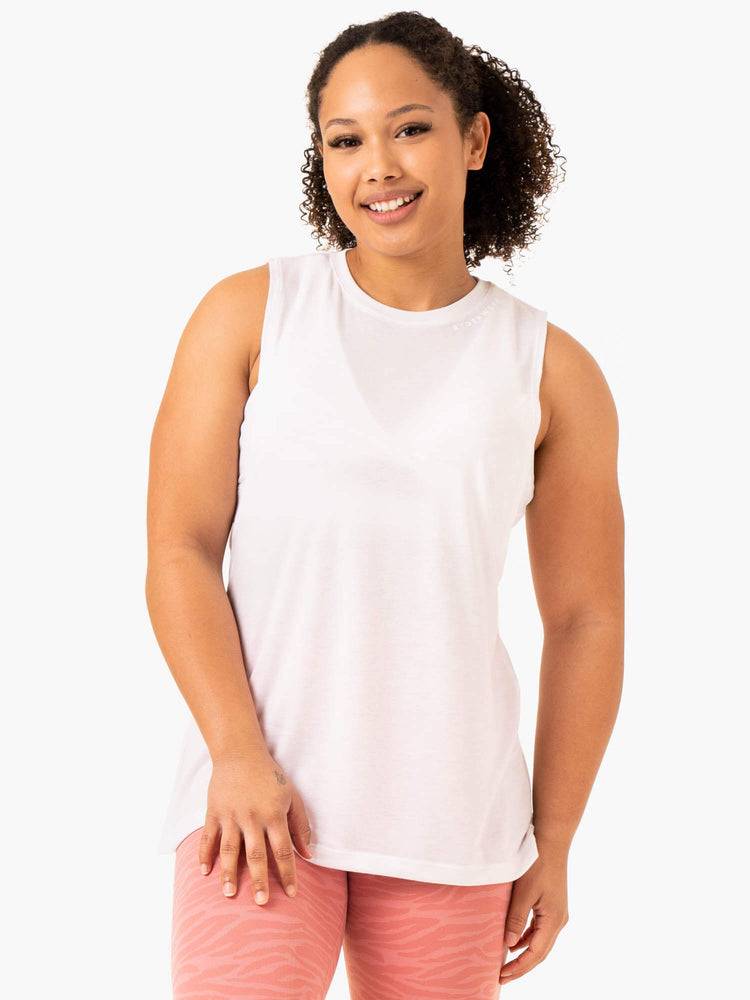 Women\'s Ryderwear Women Tanks Emerge Training Tanks White | NZ2836HK