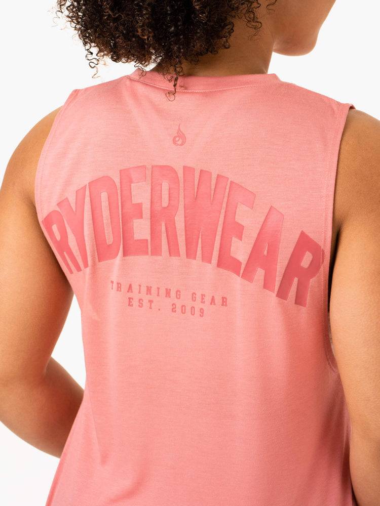 Women's Ryderwear Women Tanks Emerge Training Tanks Pink | NZ2865TV