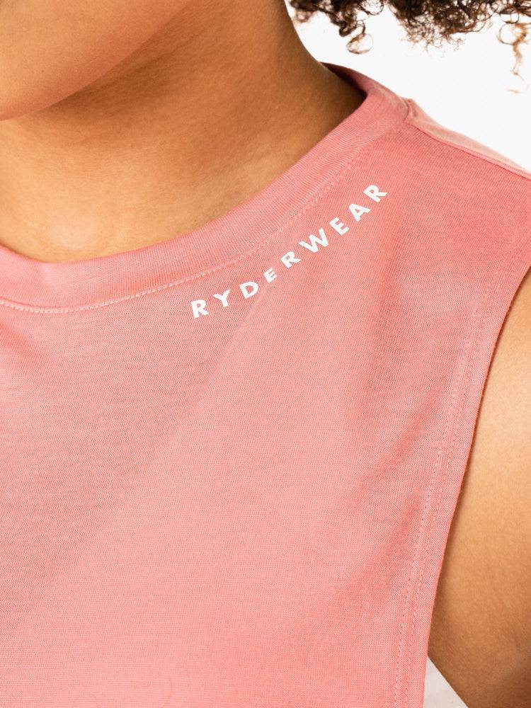 Women's Ryderwear Women Tanks Emerge Training Tanks Pink | NZ2865TV