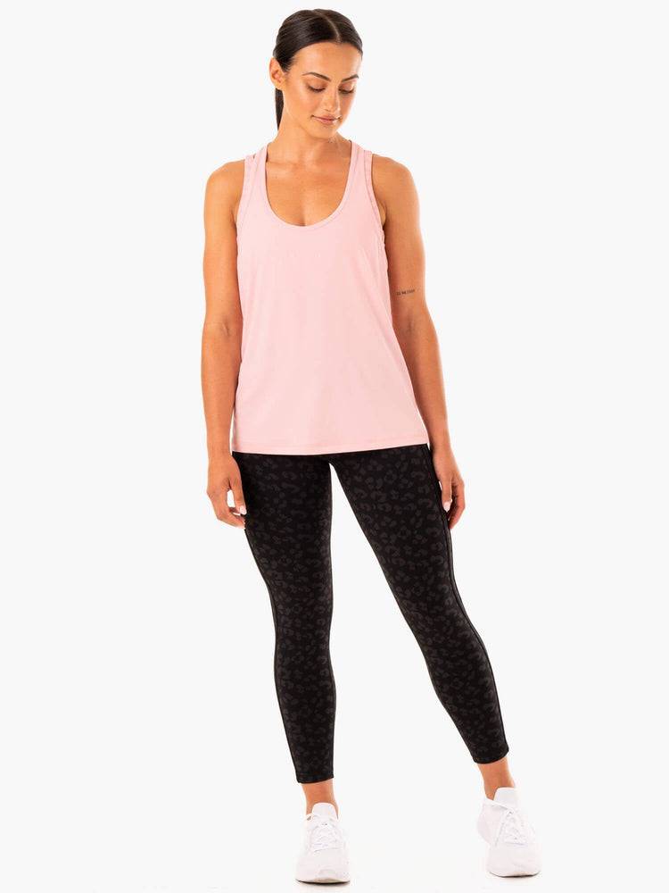 Women's Ryderwear Women Tanks Evolution Racer Back Tanks Pink | NZ2890YU