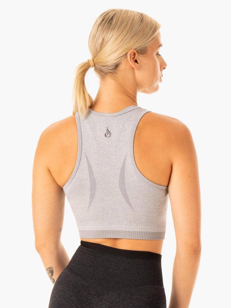 Women's Ryderwear Women Tanks Excel Seamless Tanks Grey Marl | NZ2917YU