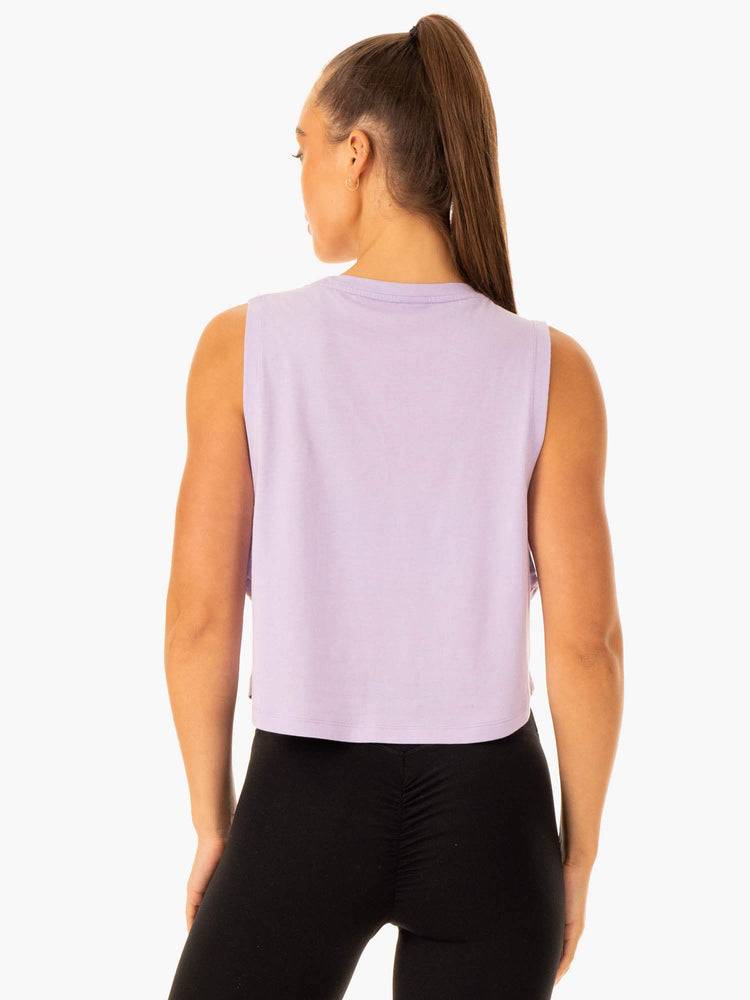 Women's Ryderwear Women Tanks Flow Scoop Tanks Lavender | NZ2860PQ