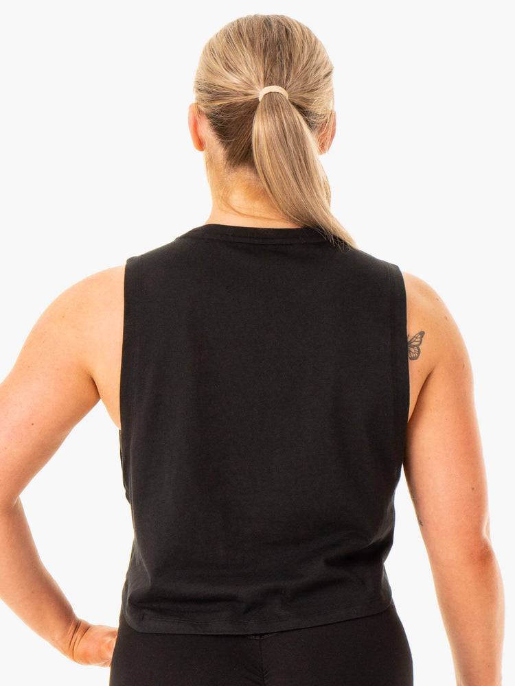 Women's Ryderwear Women Tanks Flow Scoop Tanks Black | NZ2878KI