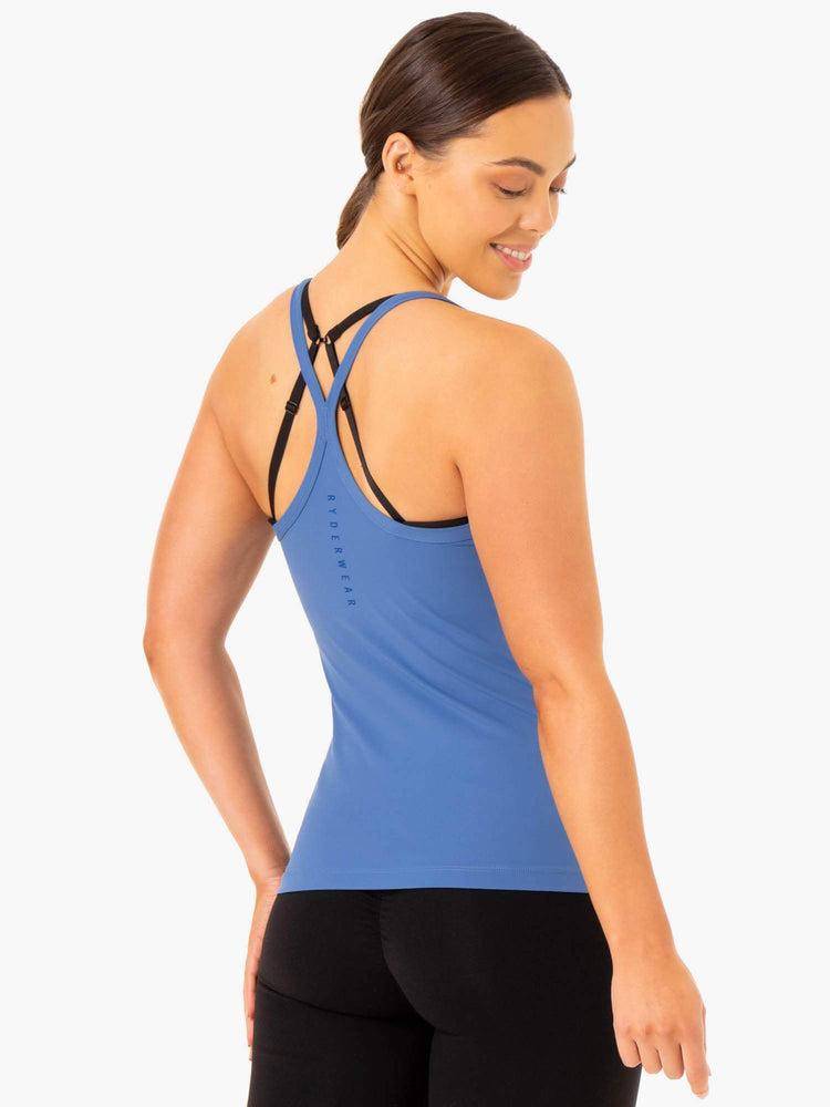 Women's Ryderwear Women Tanks Foundation Training Tanks Blue | NZ2916UT