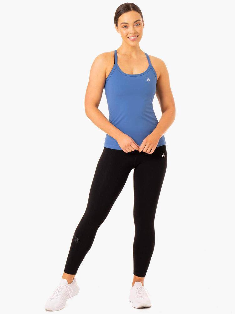 Women's Ryderwear Women Tanks Foundation Training Tanks Blue | NZ2916UT