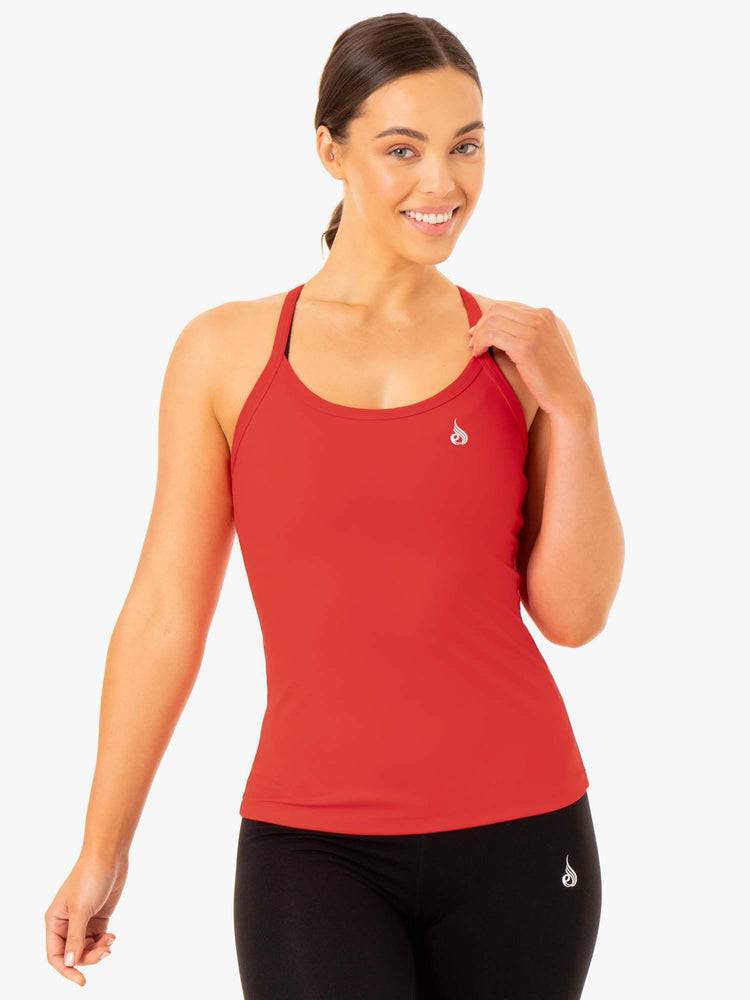 Women\'s Ryderwear Women Tanks Foundation Training Tanks Red | NZ2925HK