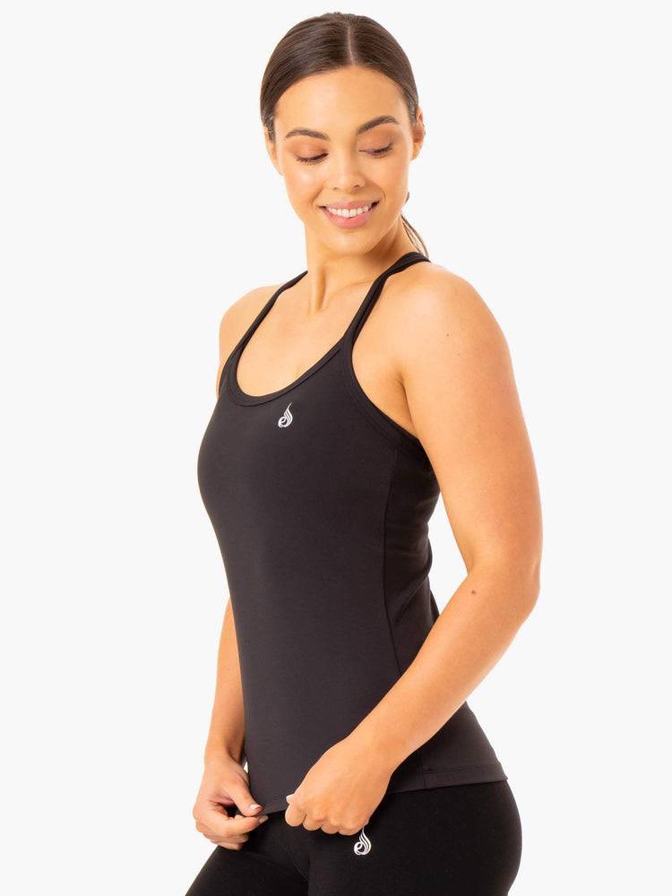 Women's Ryderwear Women Tanks Foundation Training Tanks Black | NZ2966QZ