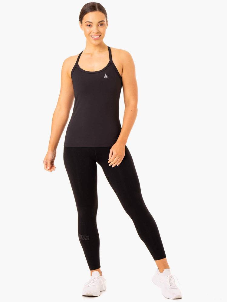 Women's Ryderwear Women Tanks Foundation Training Tanks Black | NZ2966QZ